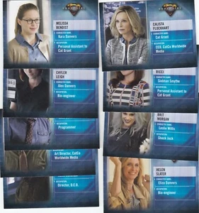 2018 Cryptozoic DC Supergirl Season 1 CHARACTER BIOS 9 Card Complete Insert Set - Picture 1 of 1