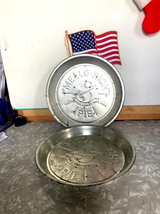PIE PANS METAL MRS SMITH'S MELLO-RICH SET OF 2 - Picture 1 of 5