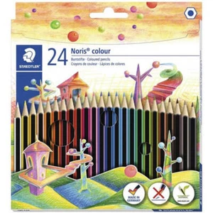 High Quality Staedtler Noris Coloured Pencils Assorted Colours Pack of 24 - Picture 1 of 1