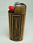 Greece KARPATHOS island vintage bronze case/holder for mini BIC lighter #65