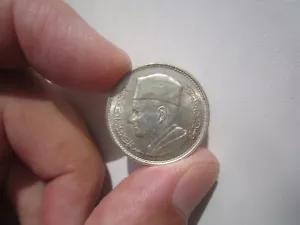 NICE GRADE 1960 MOROCCO 1 DIRHAM SILVER - Picture 1 of 2
