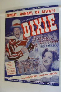 Bing Crosby Sunday Monday or Always de la película Dixie Dorothy Lamour 1943 - Imagen 1 de 1