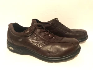 Ecco Gore-Tex Brown Leather Golf Shoes Mens Size EU 44 US 10-10.5 - Picture 1 of 13