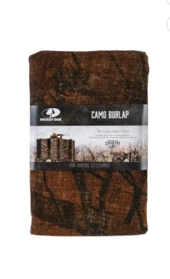Mossy Oak Camo Burlap Camouflage Blind by Break-Up Country 12ft x 54in - Image 1 of 4