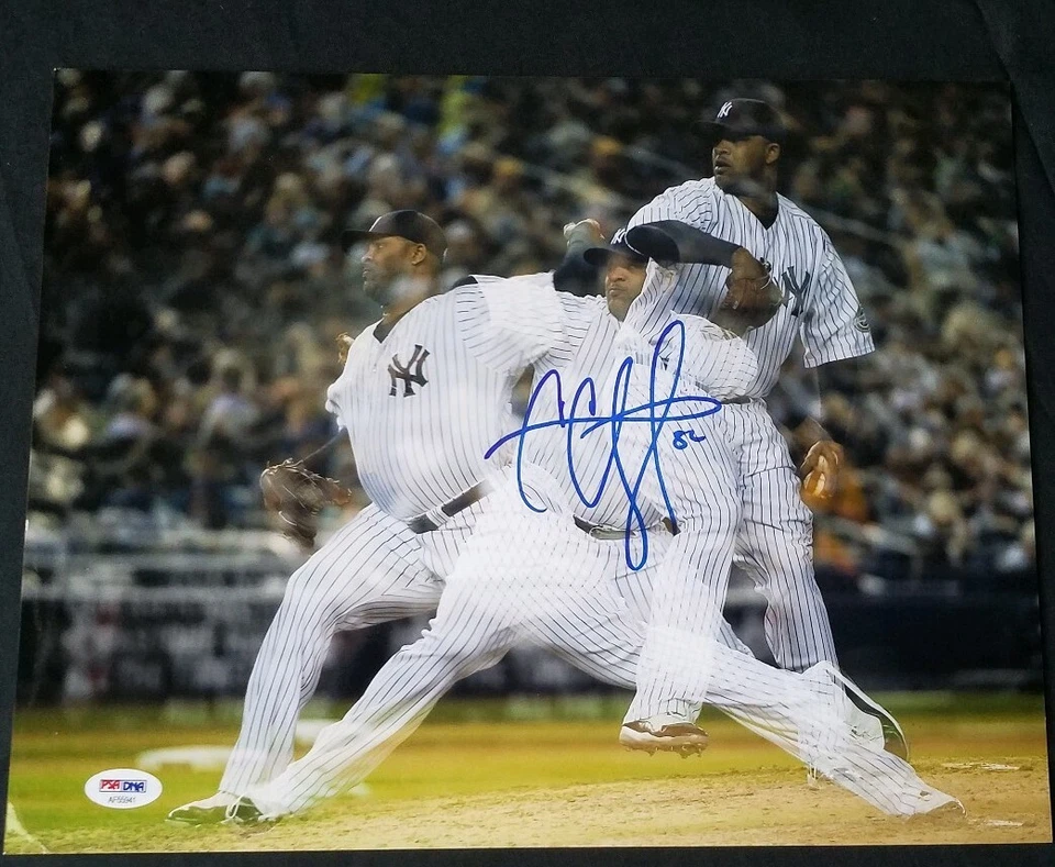 C.C. Sabathia NY Yankees PSA/DNA signed 11x14 authenticated photo autograph - Image 1 of 3