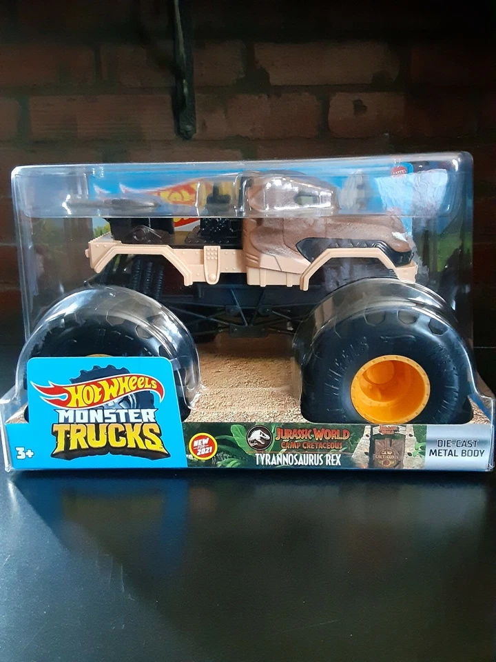 Hot Wheels Jurassic World Camp Cretaceous Tyrannosaurus Rex Monster Truck 1 24