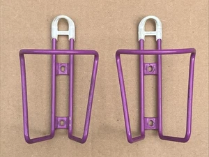 Pair of SUPER RARE Vintage Blackburn USA Pro PC1 Bottle Cages - Purple - Picture 1 of 9