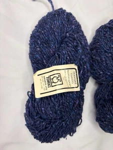 Tahki Yarns DONEGAL HOMESPUN TWEED in Blue Pure Wool 2.25 Skein Ireland - Picture 1 of 7