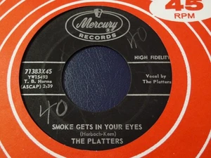 THE PLATTERS-SMOKE GETS IN YOUR EYES-MERCURY - Picture 1 of 2