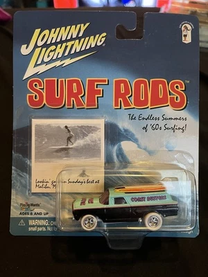 Johnny Lightning 1:64 1960 Chevy Coast Busters White Lightning Surf Rods Mint - image 1 of 4