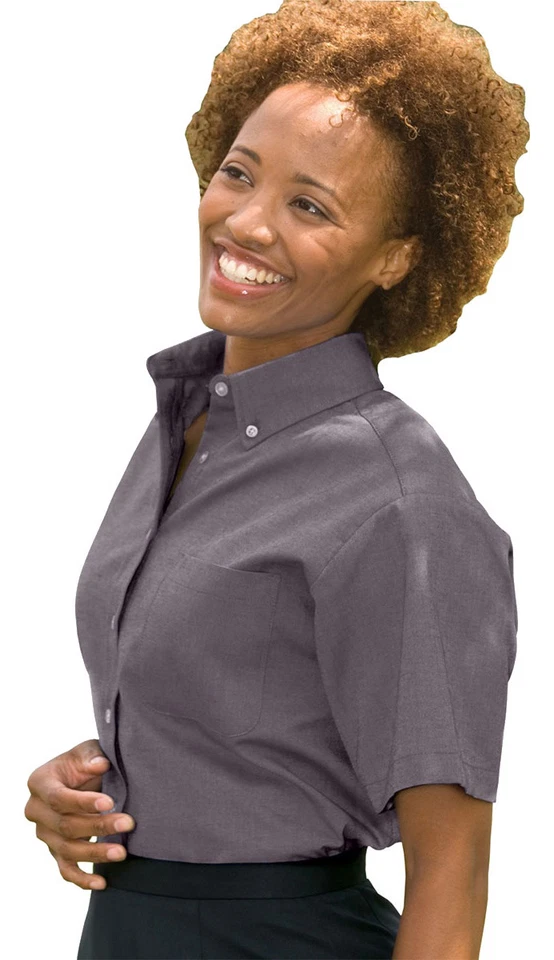 Edwards Garments 5027 Women's Short Sleeve Oxford Dress Shirt - Image 1 of 1