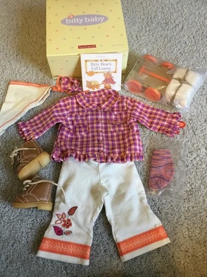 American Girl Bitty Baby 2003 Fall Harvest Plaid Outfit NIB  - Image 1 of 2