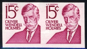 United States 1978 Oliver Holmes Sc# 1305Eh Scarce Imperforate Pair Mint XF NH - Picture 1 of 2
