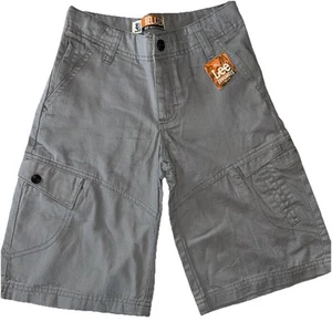 Lee Dungarees Shorts Boys Size 10 Gray Adjustable Waist New - Picture 1 of 5