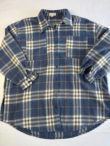 Ladies In the Style Thick Check Plaid Shirt/Shacket Blue w White Check - Size 14 - Picture 1 of 11