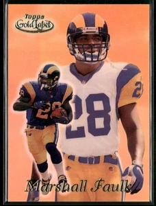1999 Topps Gold Label #86 Marshall Faulk Clase 3 - Imagen 1 de 2