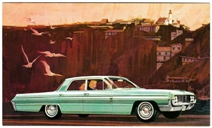 Vintage 1962 Oldsmobile Dynamic 88 Celebrity Sedan IL Autohaus Anzeige Postkarte - Bild 1 von 4