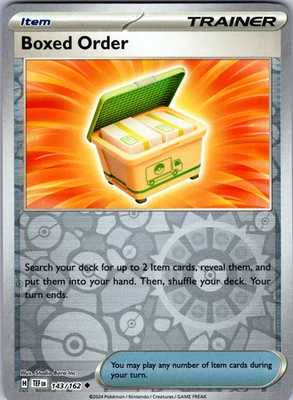 Boxed Order Reverse Holo 143/162 SV05: Temporal Forces Uncommon - NM - Image 1 of 2