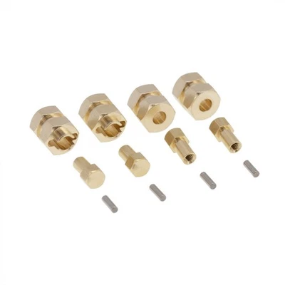 1/24 4Pcs New Brass Coupler Wheelbase Counterweight For AXIAL SCX24 90081 RC Car - Image 1 of 4