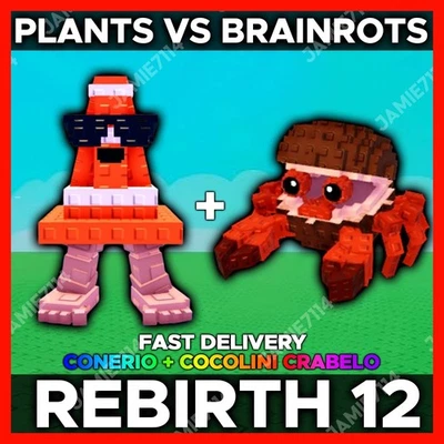 REBIRTH 12 PACK | PLANTS VS BRAINROTS | CONERIO + COCOLINI CRABELO
