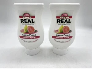 Real Infused Exotics Simply 2 PK Guava Puree Infused Syrup 2x - 16.9oz Bottles - Picture 1 of 7