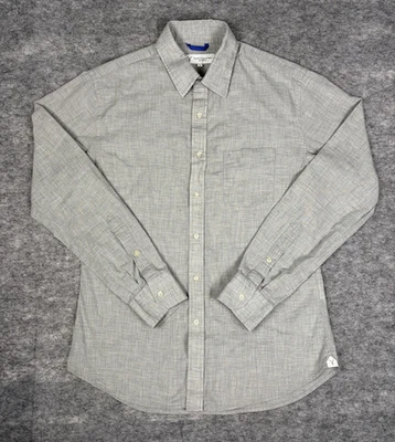 Teddy Stratford NYC Fitted Shirt Mens 2 Gray Zip Fit Breathable Designer - Image 1 of 4
