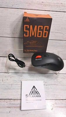 Mouse Inalámbrico Silencioso Modo Dual 2.4GHz con 2 Botones Laterales, 4800 DPI Recargable Foto 1 de 4