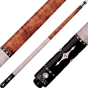 Taco de billar Lucasi LZE9 eje de punto flexible cero diseño de arce rizado uni-loc 18-21 oz - Imagen 1 de 3