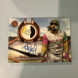 2025 Topps Tribute Fernando Tatis Jr. Tribute Patch Auto 2/25 game worn patch 🔥 - Picture 1 of 4