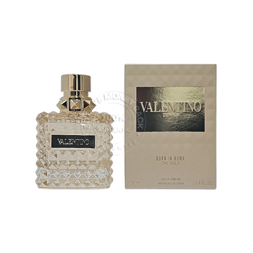 Valentino Born In Roma Gold by Valentino Box for Women 3.4 Oz Eau De Parfum