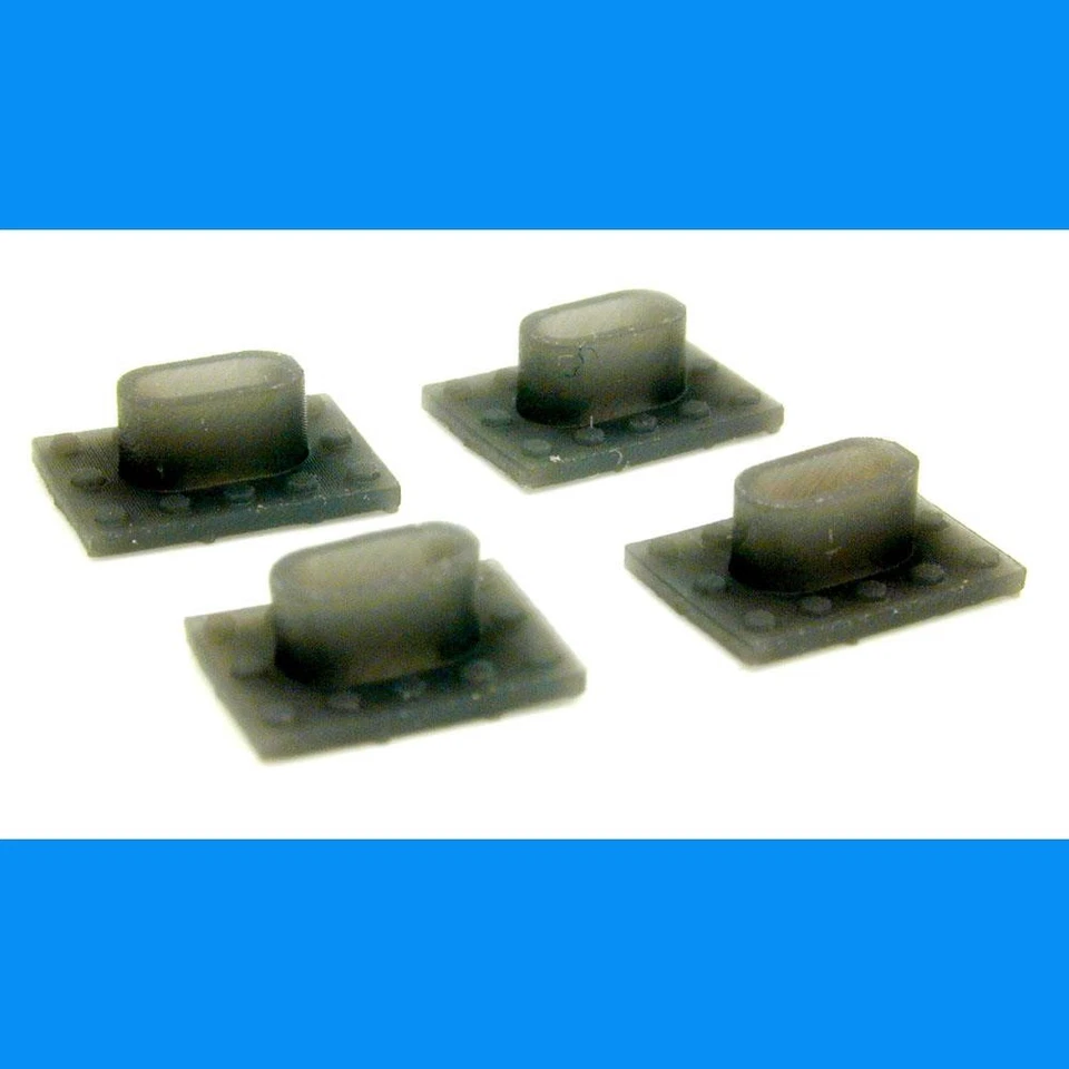 EXHAUST STACK EMD NON-TURBO CHARGED   Resin Print 1/87 HO Scale  QTY 4 - Image 1 of 1