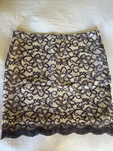 Bec And Bridge Purple Lace Skirt Size 6 - Picture 1 of 2