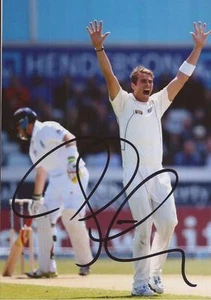 NEW ZEALAND: TIM SOUTHEE SIGNED 6x4 TEST ACTION PHOTO+COA - Picture 1 of 1