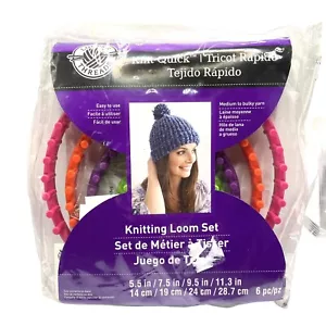 Loops & Threads Knit Quick Knitting Loom 6 Piece Set New - Picture 1 of 6