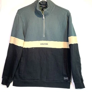 Volcom 1/4 Zip Pullover Sweatshirt Kangaroo Pocket Mens Size Small - Picture 1 of 8
