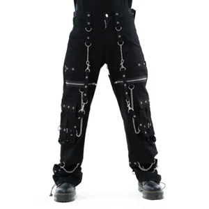 Poizen Industries Adaiah Pants - Black • Ships in 2-4 Weeks • Gothic - Picture 1 of 3