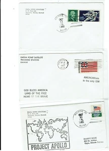 Apollo 7 Space Oct 1968 Waimea HAWAII Tracking Stations 3 Covers !! - Picture 1 of 1