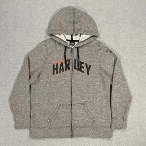 Harley Davidson Dallas Texas Full Zip Hoodie Embroidered Logo Women’s size Large - Picture 1 of 12
