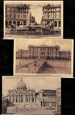 Italy / Rome 1920/25 ☀ Postcards - Image 1 of 2