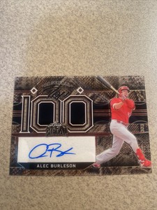 2022 Leaf Metal Baseball ALEC BURLESON  Auto #D 1/1 Top 100 AUTOGRAPH