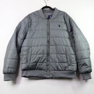 U.S. Polo Assn. Jacket Mens XL Gray Puffer Coat - Picture 1 of 9