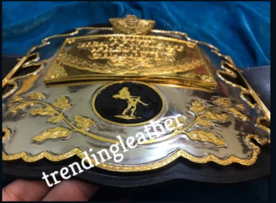 Cinturón de campeonato de peso pesado AWA 4 mm zinc nuevo título de lucha libre Foto 1 de 4