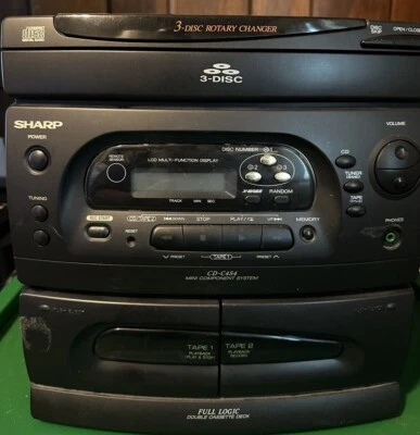 Sharp Mini Component System Model CD-C454 Vintage 1995 - Image 1 of 4