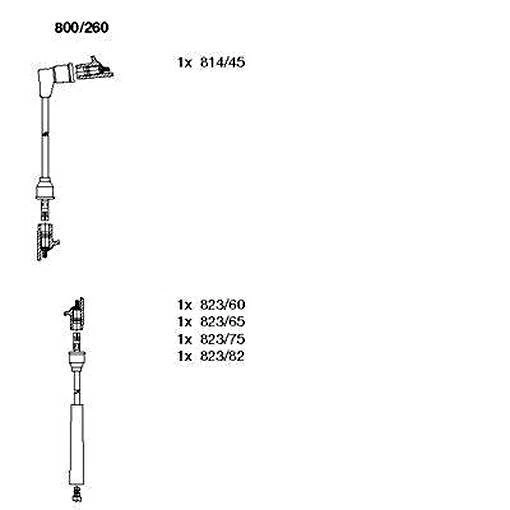 Kit de cables de encendido BREMI para Ford Granada Sierra Hatchback Turnier 79-93 1063609 Foto 1 de 1