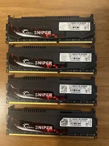 G.SKILL Sniper Series 16GB (4x4GB) DDR3 1600MHz RAM (F3-12800CL9D-8GBSR) - Picture 1 of 1