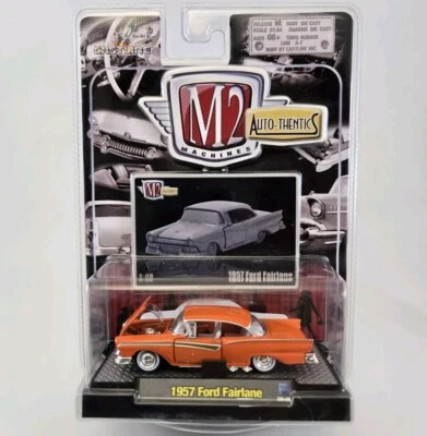 M2 Machines 1957 Ford Fairlane Orange 1/64 08-21 Release 2 - Image 1 of 4