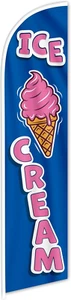 Letrero de helado - Bandera Swooper - Decoraciones de helado para publicidad empresarial - - Imagen 1 de 12