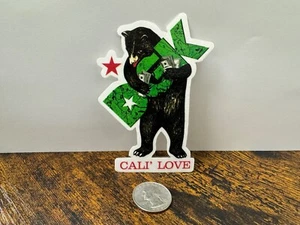 DGK Dirty Ghetto Kids Cali California Bear Love Sticker Streetwear Skate Decal - Picture 1 of 1