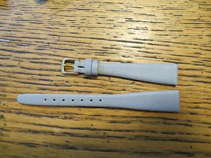 10 New Old Stock LeJour Sixty Watch Glove Calf Leather Bands Grey 14MM AUSTRIA - Picture 1 of 2