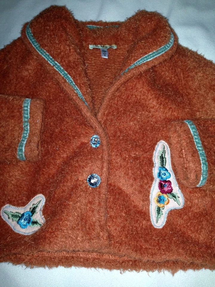 Little Mass Girls Sz. 5 Cardigan Jacket Top. Fantastic, Soft & Great Details - Image 1 of 4